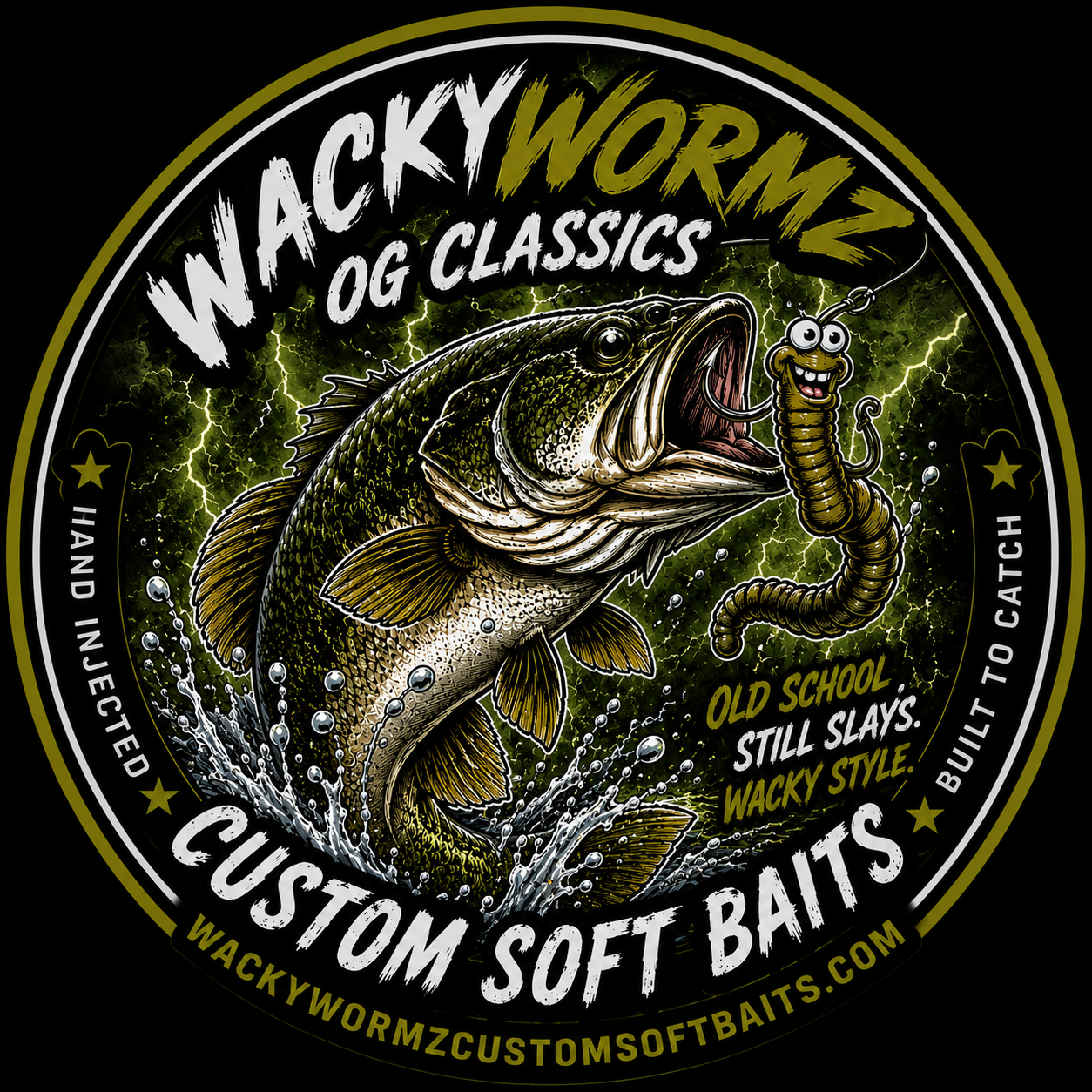 Custom 5" Classic Wackywormz 8 pack (Weighted)