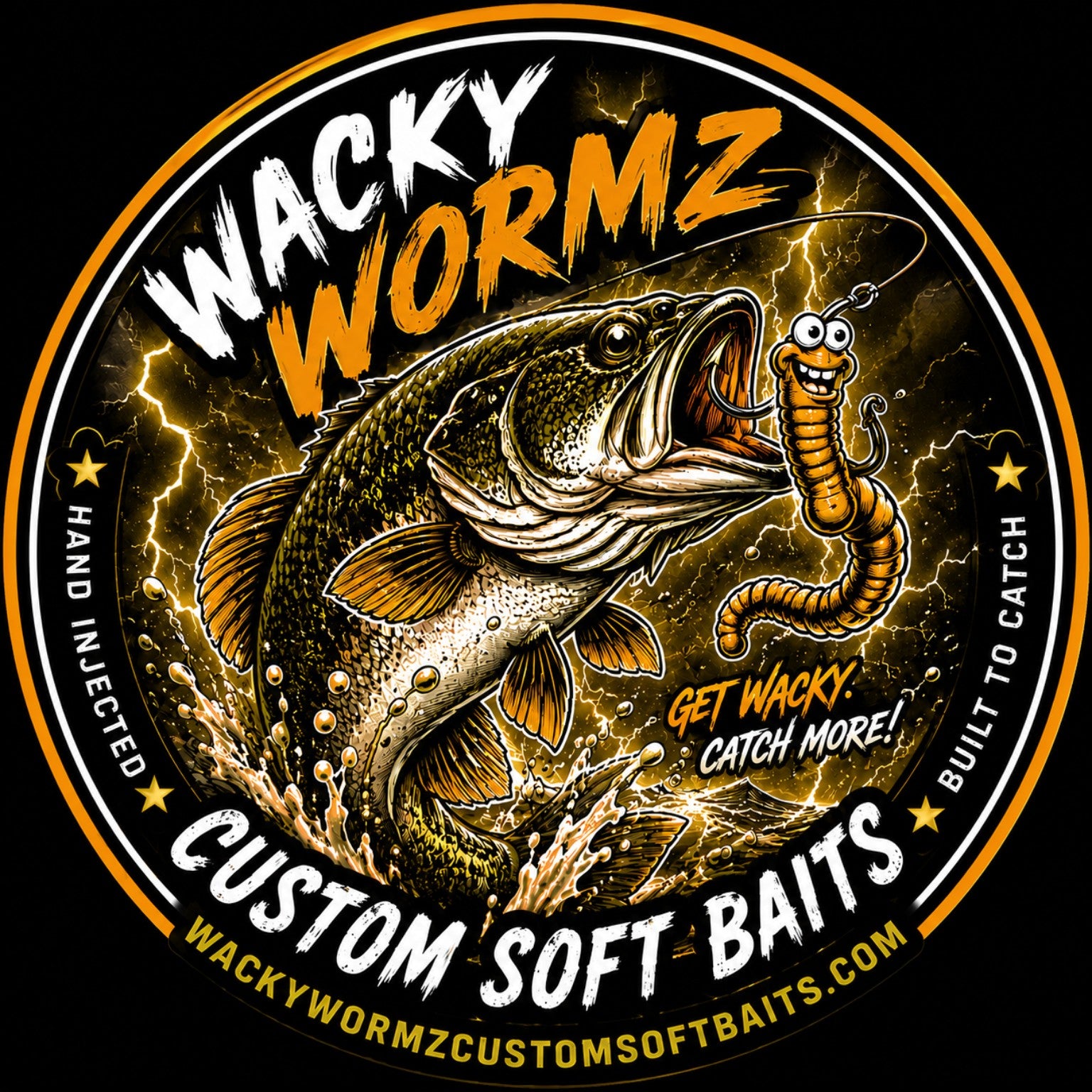 Custom 5"Wackywormz 8 pack (Weighted)