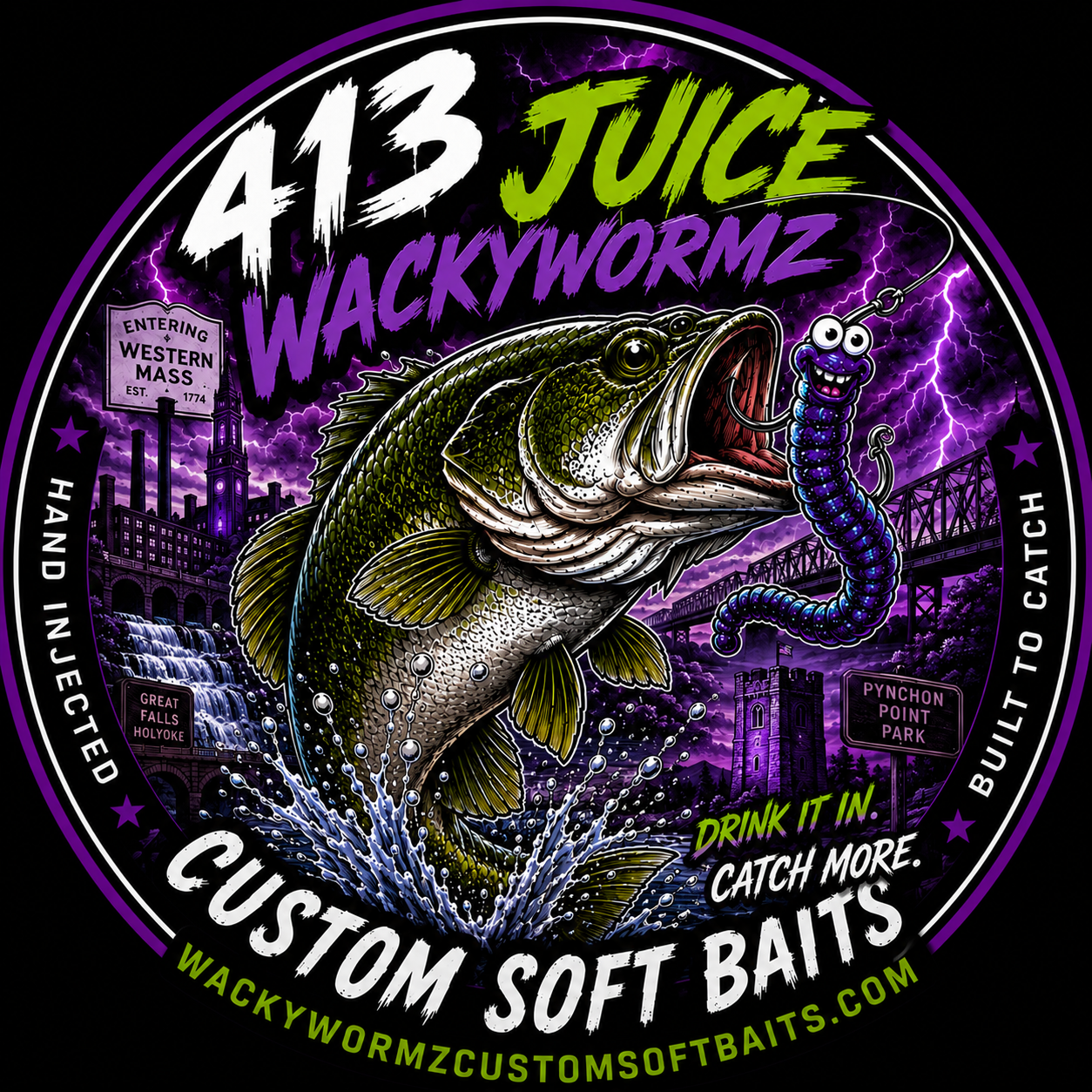 413 Juice Wackywormz 8 Pack (weighted)